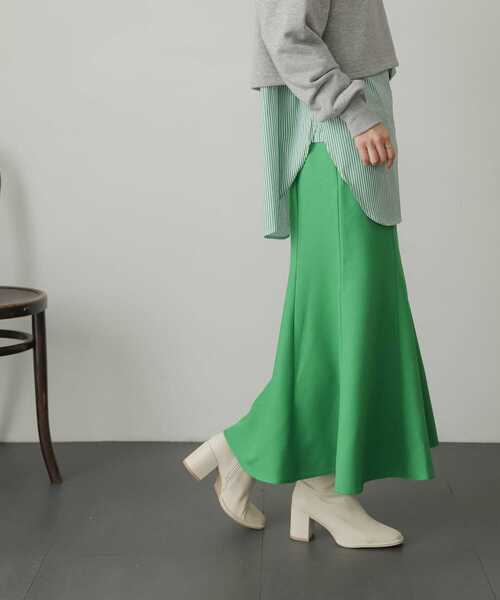 SENSE OF PLACE by URBAN RESEARCH（センスオブプレイスバイアーバンリサーチ）の「ウールライクマーメイドスカート（スカート・レディース・ブラウン/ベージュ系その他/グリーン/ブラック・X-SMALL/SMALL/MEDIUM/LARGE/TALL）」の21枚目の写真