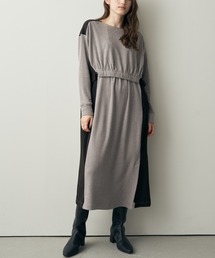 Editt by YECCA VECCA | ギャザーデザイン起毛ワンピース(ワンピース)