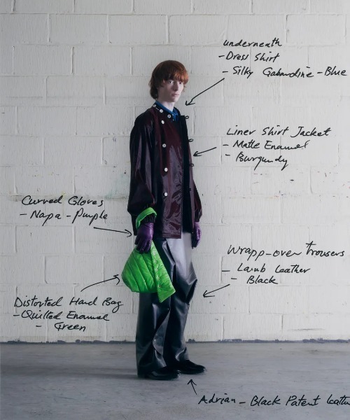 Omar Afridi(オマールアフリディ)の「LINNER SHIRT JACKET(その他アウター・メンズ・グレー/バーガンディー・46/48)」の7枚目の写真