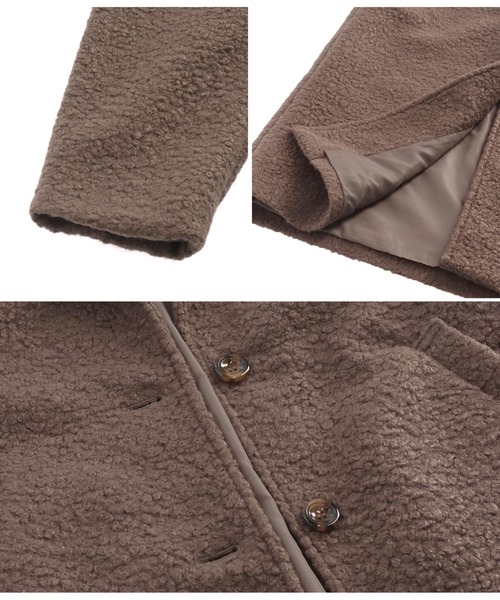 ANAP(アナップ)の「リングシングルボタンロングコート(チェスターコート・レディース・モスグリーン/ブラック/モカ・FREE)」の12枚目の写真