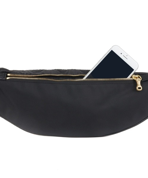 TOFF&LOADSTONE（トフアンドロードストーン）の「クロスボディバッグ リップストップキルト（ショルダーバッグ・メンズ・ブラック/カーキ・FREE）」の5枚目の写真