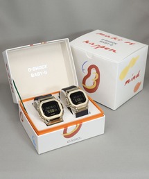 G-SHOCK（ジーショック）の「【山瀬まゆみ氏デザインパッケージ】Pair Model / ブラック＆ゴールド / GM-5600G-9JF × GM-S5600GB-1JF（デジタル腕時計・キッズ）」
