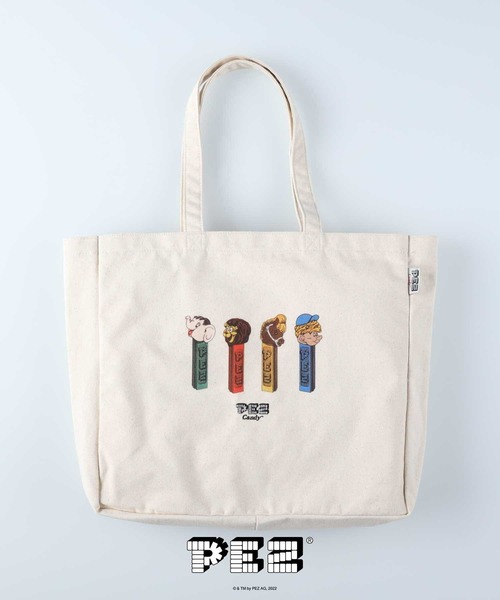 Right-on（ライトオン）の「【PEZ】ペッツキャンバストート（その他雑貨・メンズ・オフホワイト/ホワイト・ONE SIZE）」の2枚目の写真