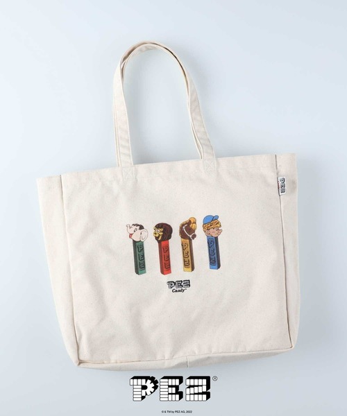 Right-on（ライトオン）の「【PEZ】ペッツキャンバストート（その他雑貨・メンズ・オフホワイト/ホワイト・ONE SIZE）」の7枚目の写真