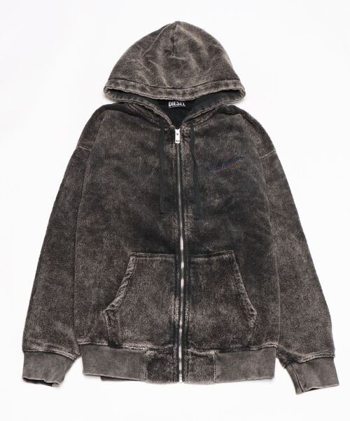 DIESEL(ディーゼル)の「メンズ パーカー スウェット(パーカー・メンズ・オフホワイト/ブラック・LARGE/MEDIUM/X-LARGE/SMALL/XX-LARGE/X-SMALL)」の2枚目の写真