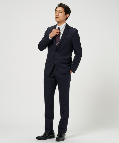 TOKYO SHIRTS(トウキョウシャツ)の「形態安定ノーアイロン レギュラー 長袖ビジネスワイシャツ(ビジネスシャツ・メンズ・ネイビー・首回り37cm-裄丈80cm/首回り37cm-裄丈84cm/首回り39cm-裄丈80cm/首回り39cm-裄丈84cm/首回り41cm-裄丈82cm/首回り41cm-裄丈86cm/首回り42cm-裄丈82cm/首回り42cm-裄丈86cm/首回り43cm-裄丈82cm/首回り43cm-裄丈86cm)」の3枚目の写真