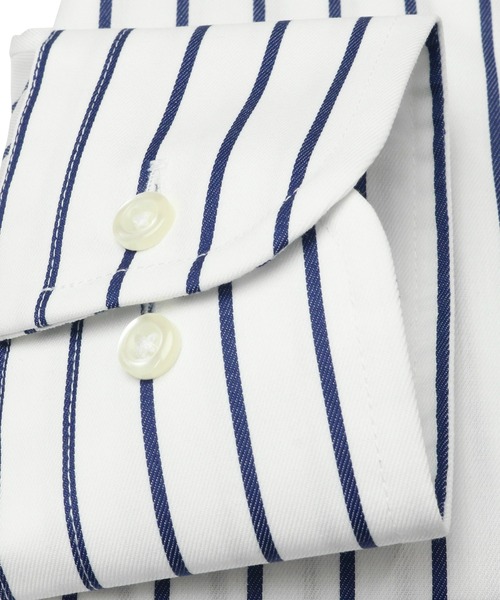 TOKYO SHIRTS(トウキョウシャツ)の「形態安定ノーアイロン レギュラー 長袖ビジネスワイシャツ(ビジネスシャツ・メンズ・ネイビー・首回り37cm-裄丈80cm/首回り37cm-裄丈84cm/首回り39cm-裄丈80cm/首回り39cm-裄丈84cm/首回り41cm-裄丈82cm/首回り41cm-裄丈86cm/首回り42cm-裄丈82cm/首回り42cm-裄丈86cm/首回り43cm-裄丈82cm/首回り43cm-裄丈86cm)」の4枚目の写真