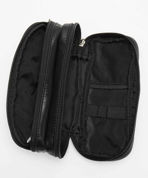 X-girl（エックスガール）の「MULTI CASE（ポーチ・レディース・ライトブルー/ブラック/オフホワイト・ONE SIZE）」の10枚目の写真