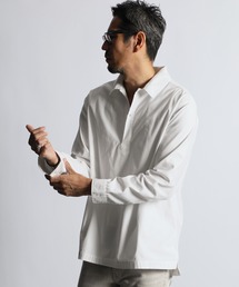 GARMENT-DYE SKIPPER SHIRT：製品染め ニュアンスカラー スキッパーシャツ