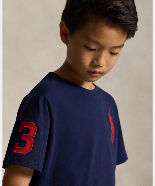 POLO RALPH LAUREN CHILDRENSWEAR（ポロ ラルフ ローレン チルドレンズウェア）の「Big Pony コットン ジャージー Tシャツ（Tシャツ/カットソー・キッズ・ネイビー系1・L/M/S/XL）」の8枚目の写真