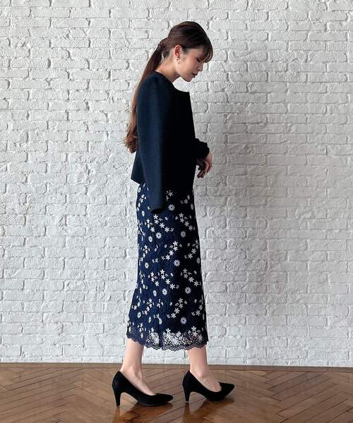 couture brooch(クチュールブローチ)の「◆【着映えデザイン!前後2WAY】エンブロレースブラウス(シャツ/ブラウス・レディース・アイボリー/ベビーピンク/ライトグレー/ネイビー・38/40/42)」の13枚目の写真