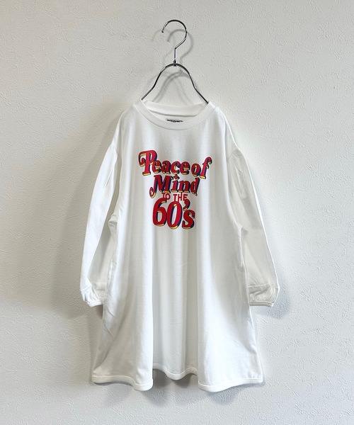 Life Support Products(ライフサポートプロダクツ)の「ナガソデプリントワンピース(90~150cm)(ワンピース・キッズ・レッド/ホワイト/ラベンダー/チャコール・90/100/110/120/130/140/150)」の2枚目の写真