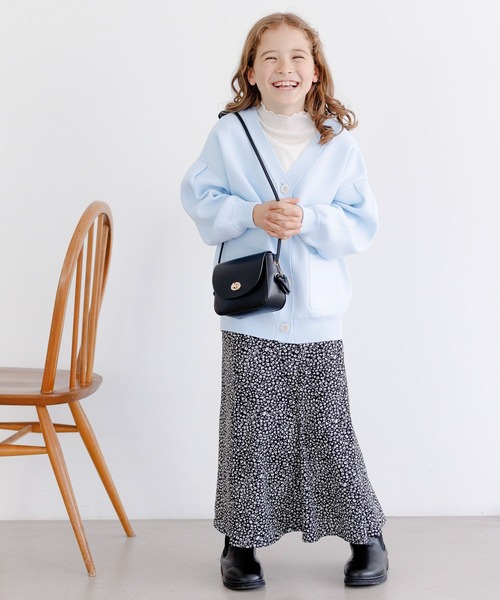 GLOBAL WORK(グローバルワーク)の「リッチライトニットVカーデ/178495(カーディガン/ボレロ・キッズ・アイボリー/ブラック/ライトパープル/サックスブルー・140cm/150cm/160cm/100cm/110cm/120cm/130cm)」の14枚目の写真