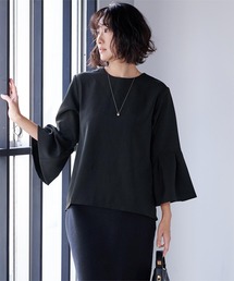 ur's（ユアーズ）の「タックフレアスリーブトップス（Tシャツ/カットソー）」