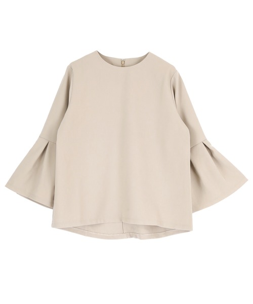 UR'S（ユアーズ）の「タックフレアスリーブトップス（Tシャツ/カットソー・レディース・グレイッシュベージュ/ブラック/ダークネイビー・S/M/L）」の5枚目の写真