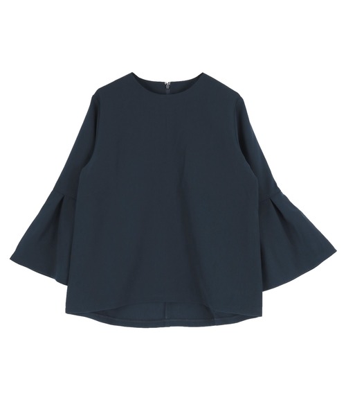 UR'S（ユアーズ）の「タックフレアスリーブトップス（Tシャツ/カットソー・レディース・グレイッシュベージュ/ブラック/ダークネイビー・S/M/L）」の6枚目の写真