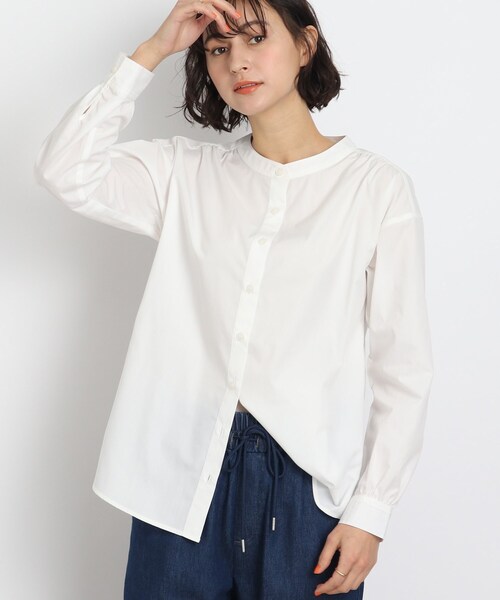 SHOO・LA・RUE(シューラルー)の「◆【着回し力が高い!】バンドカラーシャツ(シャツ/ブラウス・レディース・ライトパープル/ホワイト/ライトグリーン系2/ライトブルー/ホワイト系5/ネイビー系2・02/03/04)」の18枚目の写真