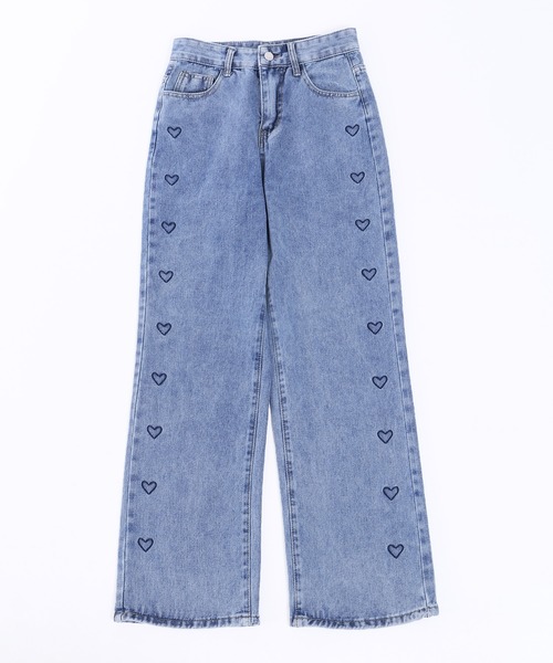 WC（ダブル シー）の「ハートライン刺繍デニムパンツ（デニムパンツ・レディース・ブルー・FREE）」の18枚目の写真
