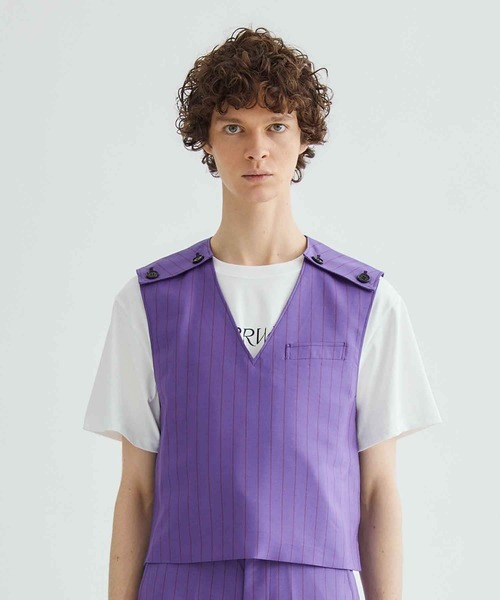 LITTLEBIG（リトルビッグ）の「【LITTLEBIG/リトルビック】Pullover Vest（ベスト・メンズ・パープル/ブラック・44）」の12枚目の写真
