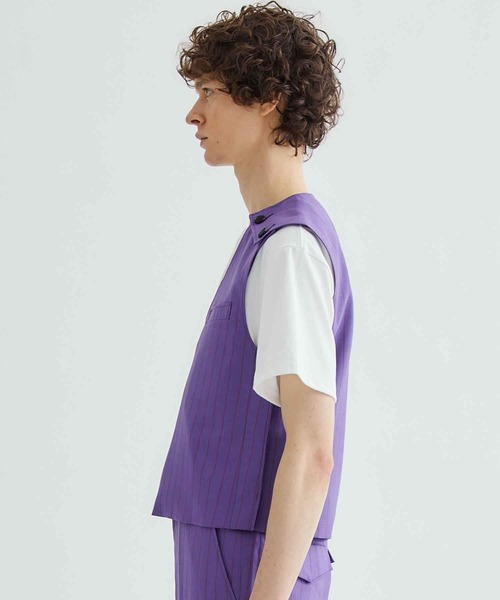 LITTLEBIG（リトルビッグ）の「【LITTLEBIG/リトルビック】Pullover Vest（ベスト・メンズ・パープル/ブラック・44）」の13枚目の写真