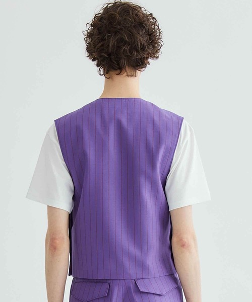 LITTLEBIG（リトルビッグ）の「【LITTLEBIG/リトルビック】Pullover Vest（ベスト・メンズ・パープル/ブラック・44）」の14枚目の写真