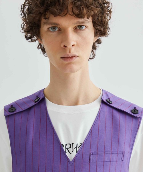 LITTLEBIG（リトルビッグ）の「【LITTLEBIG/リトルビック】Pullover Vest（ベスト・メンズ・パープル/ブラック・44）」の15枚目の写真