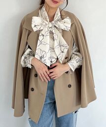 MAJESTIC LEGON | 2wayケープデザイントレンチ(その他アウター)
