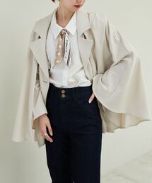 MAJESTIC LEGON | 2wayケープデザイントレンチ(その他アウター)