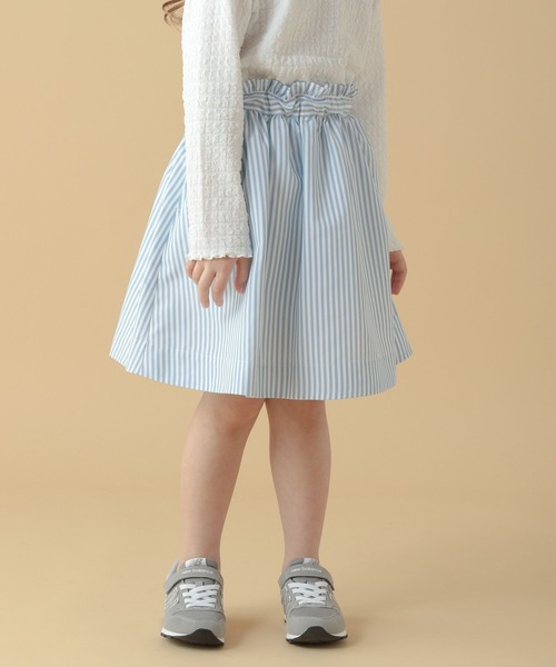 BAYFLOW（ベイフロー）の「[KIDS]ストライプスカート（スカート・キッズ・ピンク/サックスブルー/ブラック・110cm/120cm/130cm/140cm）」の21枚目の写真