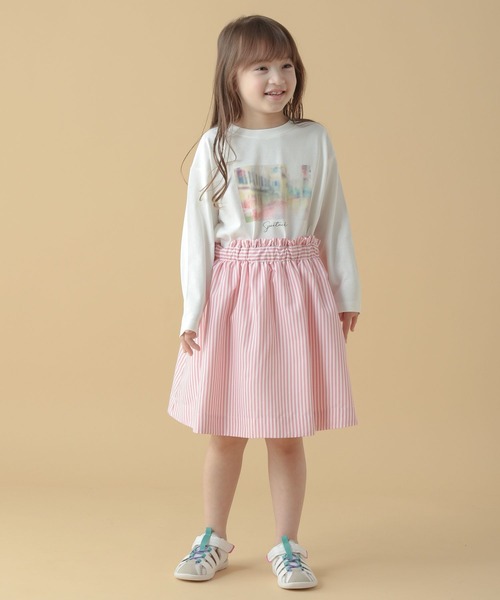 BAYFLOW（ベイフロー）の「[KIDS]ストライプスカート（スカート・キッズ・ピンク/サックスブルー/ブラック・110cm/120cm/130cm/140cm）」の19枚目の写真