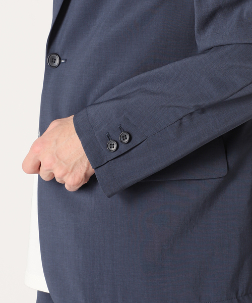 JOURNAL STANDARD（ジャーナルスタンダード）の「【EVALET / エバレット】 ストレッチ 2ボタンジャケット（テーラードジャケット・メンズ・ベージュ/ダークブルー/グレー・MEDIUM/SMALL/LARGE）」の10枚目の写真