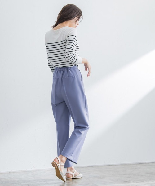 Pierrot（ピエロ）の「ボタンデザインタックパンツ（スラックス・レディース・ブラック/ブルー系その他/オフホワイト・M/L）」の15枚目の写真