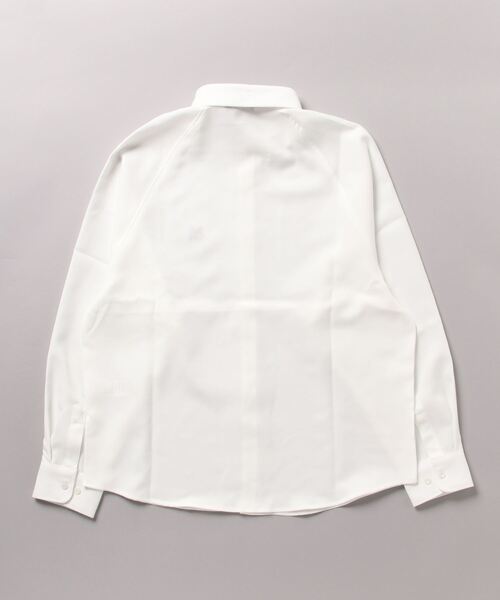 ROMANTIC CROWN(ロマンティッククラウン)の「A'GEM/9 × .kom『ROMANTIC CROWN/ロマンティッククラウン』RAGLAN SLIT SHIRT/ラグランスリット 長袖シャツ(シャツ/ブラウス・メンズ・ライトブルー/ホワイト/ブラック・M)」の4枚目の写真