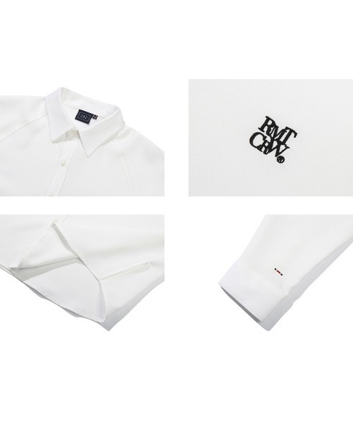 ROMANTIC CROWN(ロマンティッククラウン)の「A'GEM/9 × .kom『ROMANTIC CROWN/ロマンティッククラウン』RAGLAN SLIT SHIRT/ラグランスリット 長袖シャツ(シャツ/ブラウス・メンズ・ライトブルー/ホワイト/ブラック・M)」の15枚目の写真