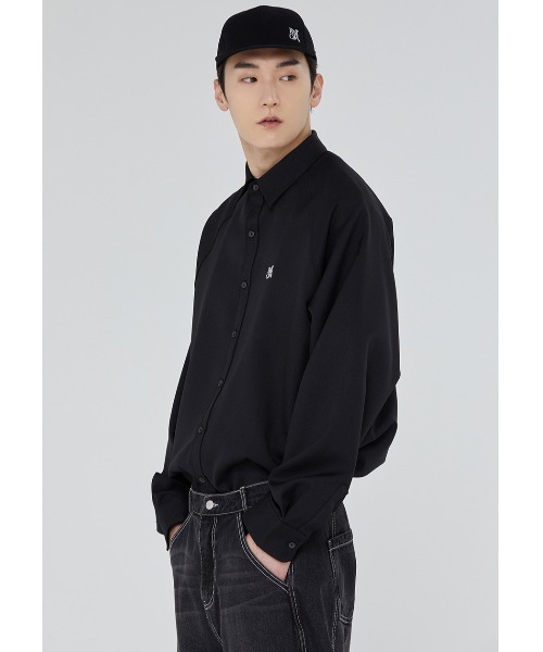 ROMANTIC CROWN(ロマンティッククラウン)の「A'GEM/9 × .kom『ROMANTIC CROWN/ロマンティッククラウン』RAGLAN SLIT SHIRT/ラグランスリット 長袖シャツ(シャツ/ブラウス・メンズ・ライトブルー/ホワイト/ブラック・M)」の9枚目の写真
