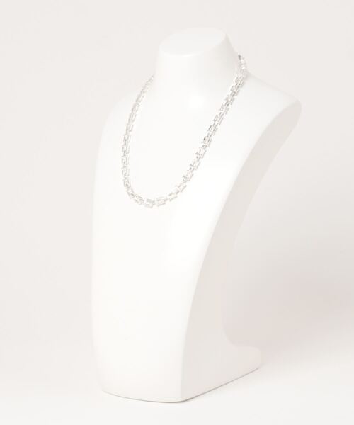 DouDou（ドゥドゥ）の「スクエアチェーンネックレス（その他ヘアアクセサリー・レディース・シルバー/ゴールド・FREE）」の5枚目の写真