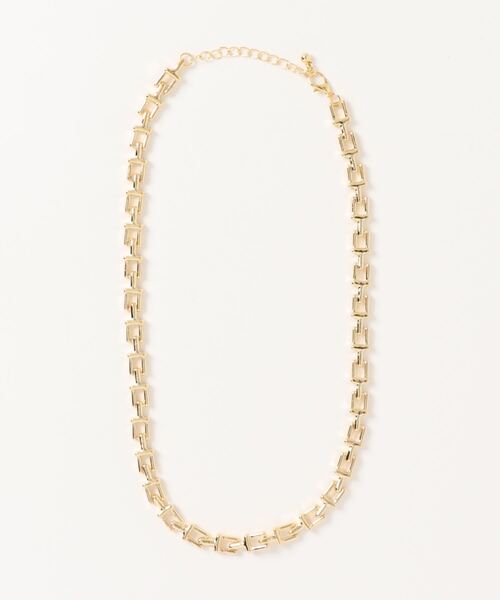 DouDou（ドゥドゥ）の「スクエアチェーンネックレス（その他ヘアアクセサリー・レディース・シルバー/ゴールド・FREE）」の6枚目の写真