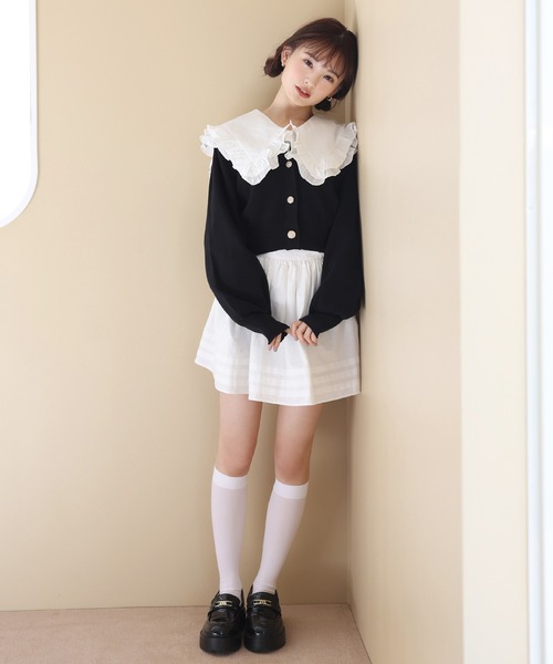 エンブレム刺繍金ボタンカーディガン 2023SS（カーディガン/ボレロ