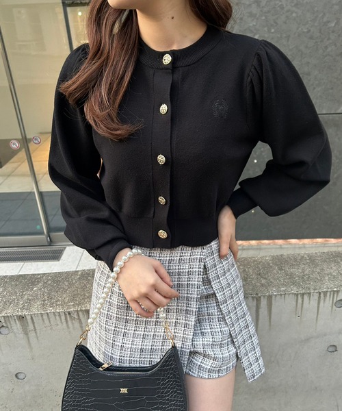 エンブレム刺繍金ボタンカーディガン 2023SS（カーディガン/ボレロ