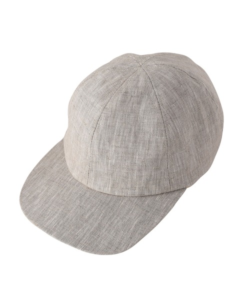 AKTE(アクテ)の「リネンキャップ(キャップ・レディース・アイボリー/ブラック・FREE)」の2枚目の写真