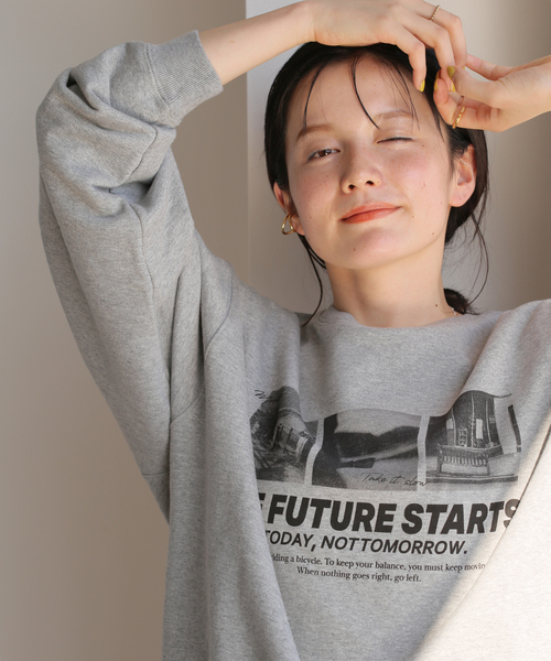 B.C STOCK（ベーセーストック）の「フォトプリントスウェット