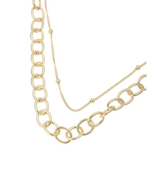 Te chichi（テチチ）の「メタルチェーン2連ネックレス（ネックレス・レディース・ゴールド・ﾌﾘ-）」の4枚目の写真