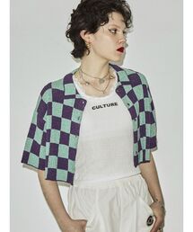 jouetie | パターンサマーニットシャツ(カーディガン/ボレロ)