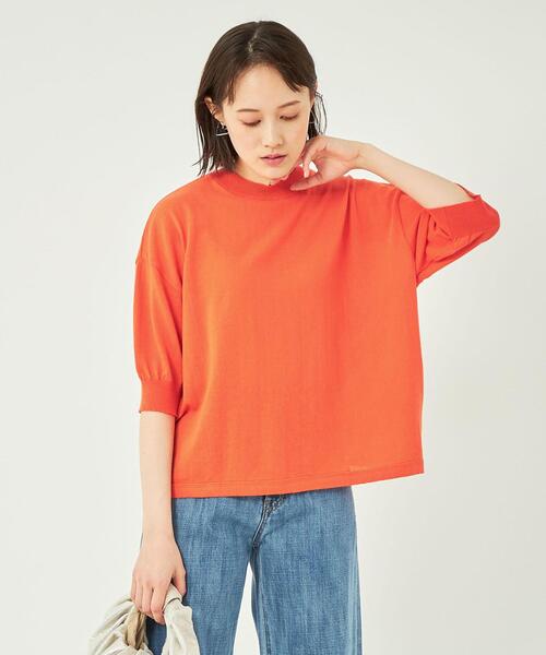 MEYAME メヤメ セーター　ライトグリーン MEYAME メヤメ 「LONG SLIT KNIT」 - WEEKENDER SHOP ANDEL