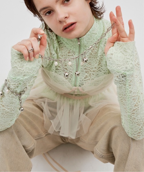 igi(イジ)の「drop charm bracelet/ドロップチャームブレスレット(ブレスレット・レディース・シルバー/ホワイト・FREE)」の16枚目の写真