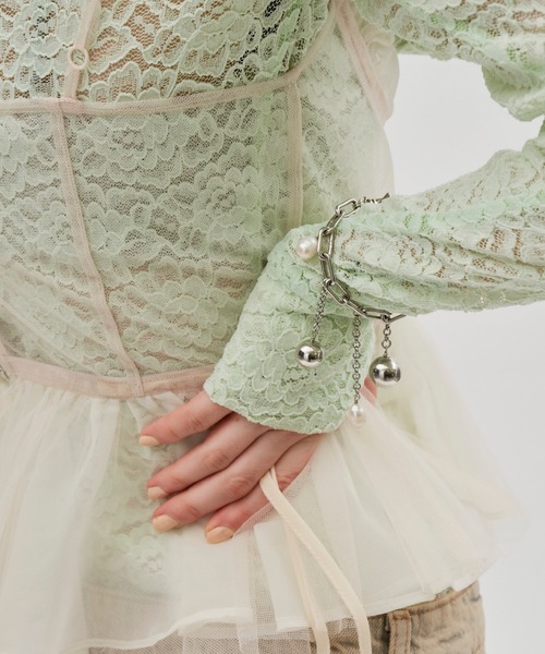 igi(イジ)の「drop charm bracelet/ドロップチャームブレスレット(ブレスレット・レディース・シルバー/ホワイト・FREE)」の13枚目の写真