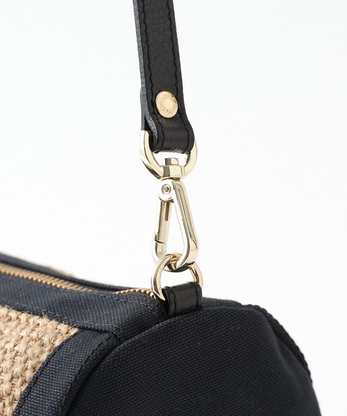 russet（ラシット）の「【2023SS新作】ジュートコンビショルダーバッグ(CE-1072)（ショルダーバッグ・レディース・ブラック/グレー・FREE）」の7枚目の写真
