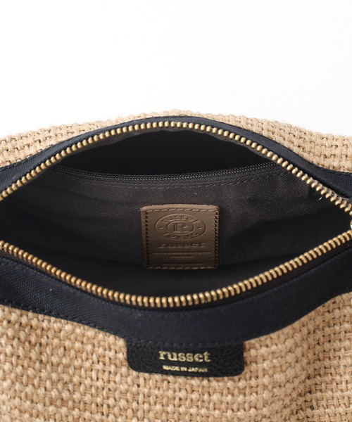 russet（ラシット）の「【2023SS新作】ジュートコンビショルダーバッグ(CE-1072)（ショルダーバッグ・レディース・ブラック/グレー・FREE）」の10枚目の写真