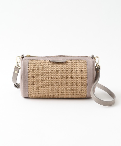 russet（ラシット）の「【2023SS新作】ジュートコンビショルダーバッグ(CE-1072)（ショルダーバッグ・レディース・ブラック/グレー・FREE）」の14枚目の写真