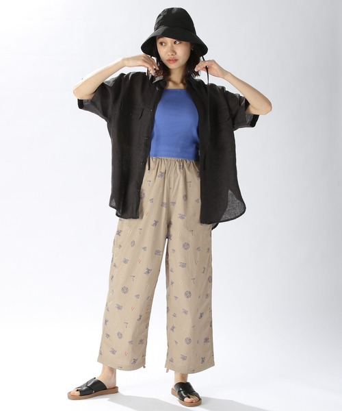 niko and...(ニコアンド)の「【Chill Pants】ドライチルイージー柄パンツ(その他パンツ・レディース・チャコール/ベージュ/ネイビー・FREE)」の16枚目の写真